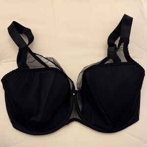 EU 70K Black Full Support Underwire Bra